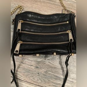 Rebecca Minkoff Black Leather Crossbody Purse